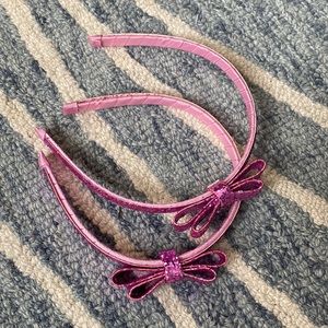 Pink glitter headbands